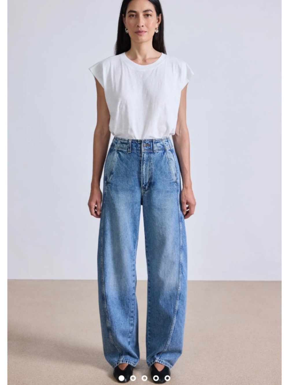 Apiece Apart Barrel Wide Leg Jeans NWT Size 27